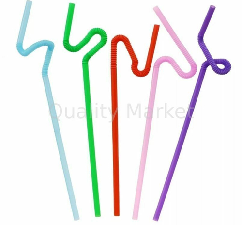 Трубочки 6*260 мм цветные с длин. гофрой 20уп*80шт (1000шт)