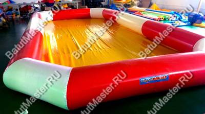 Прямоугольный надувной бассейн "Полосатик" 8*4*0.65 м