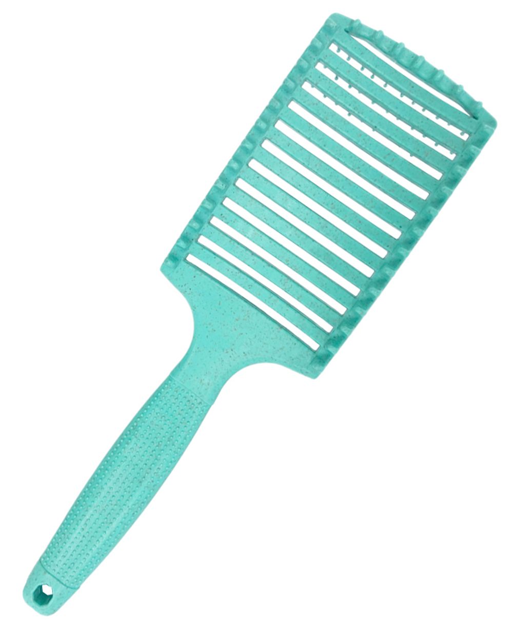 Щетка массажная Harizma Nylon, зеленая (h10685-16)