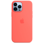 Силиконовый чехол с поддержкой MagSafe Apple Silicone Case для iPhone 13 Pro Max, Pink Pomelo (Розовый помело)