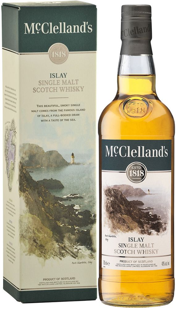 Виски McClelland&#39;s Islay gift box, 0.7 л