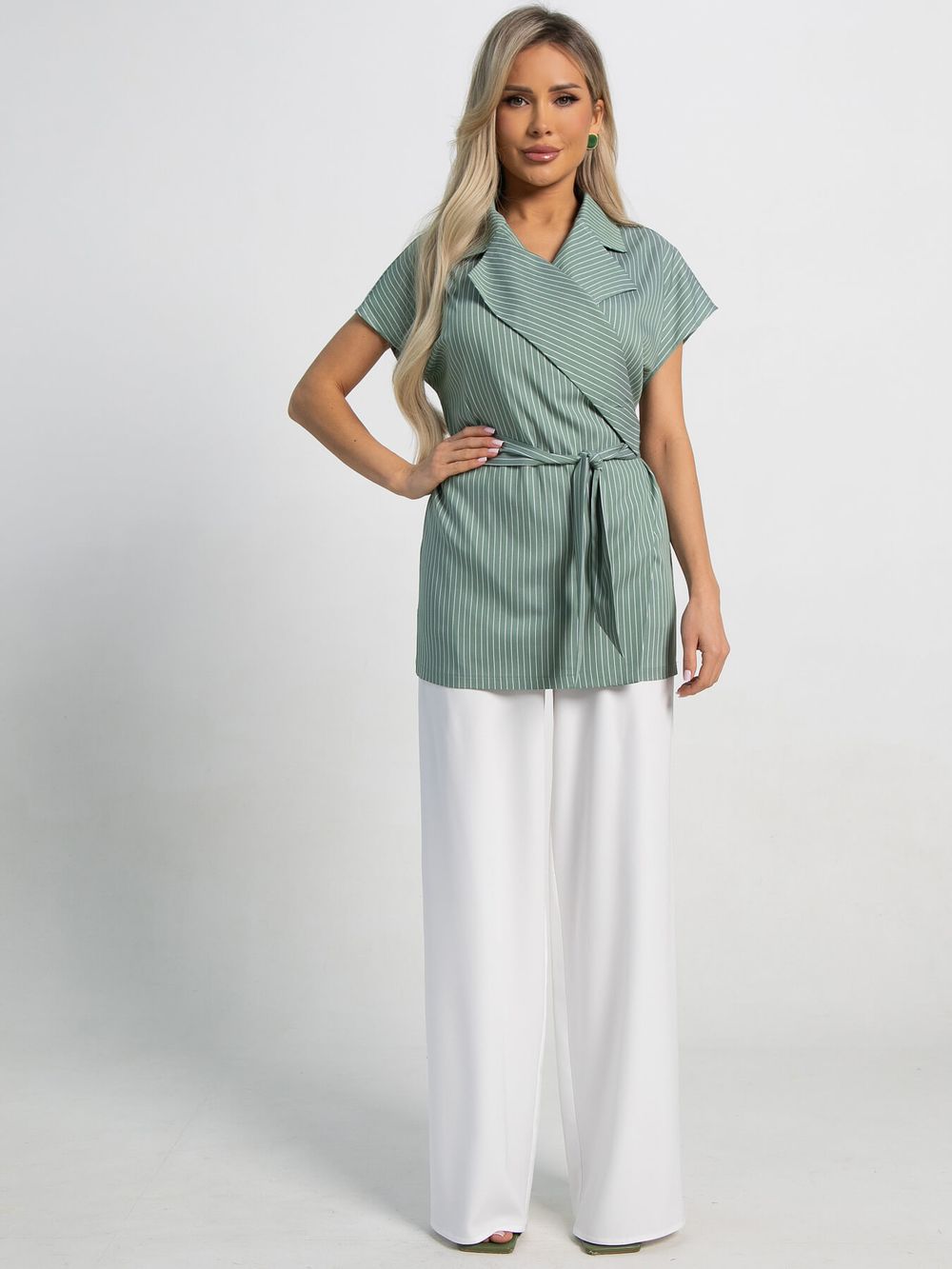Костюм Эври Дэй (бело-зеленый) К15923-5М LT Collection