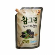 LION Средство для мытья посуды, овощей и фруктов Charmgreen Древесный уголь 1200 г