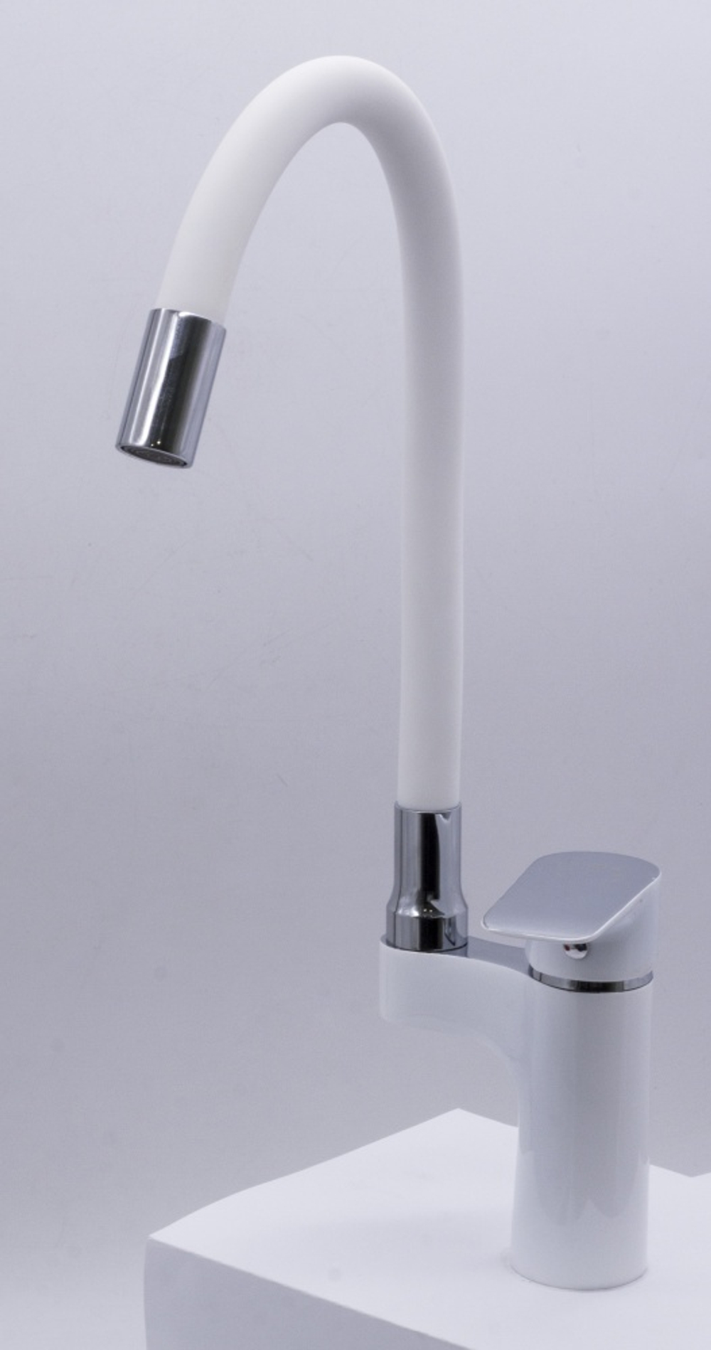 263521-FF Смеситель од. для кухни высок. (БЕЛЫЙ) ViEiR (10/1шт)