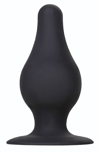 Черная анальная втулка Spade L - 11 см. (Цвет: черный)