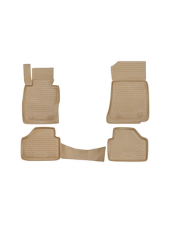 Коврики в салон для BMW X1 2009-2015 4 шт. (полиуретан, бежевые) NLC.05.15.212KH