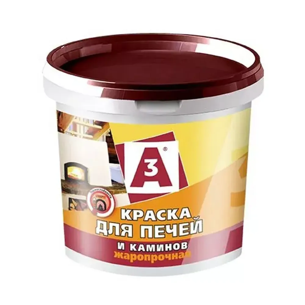 Краска для печей А3 красно-коричневая 2,5 кг