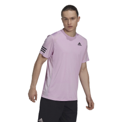 Мужское теннисное поло adidas Club 3 Stripes T-Shirt Men - Violet