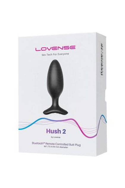 Анальная втулка LOVENSE Hush 2 (M), 13,5 см, Ø 4,4 см