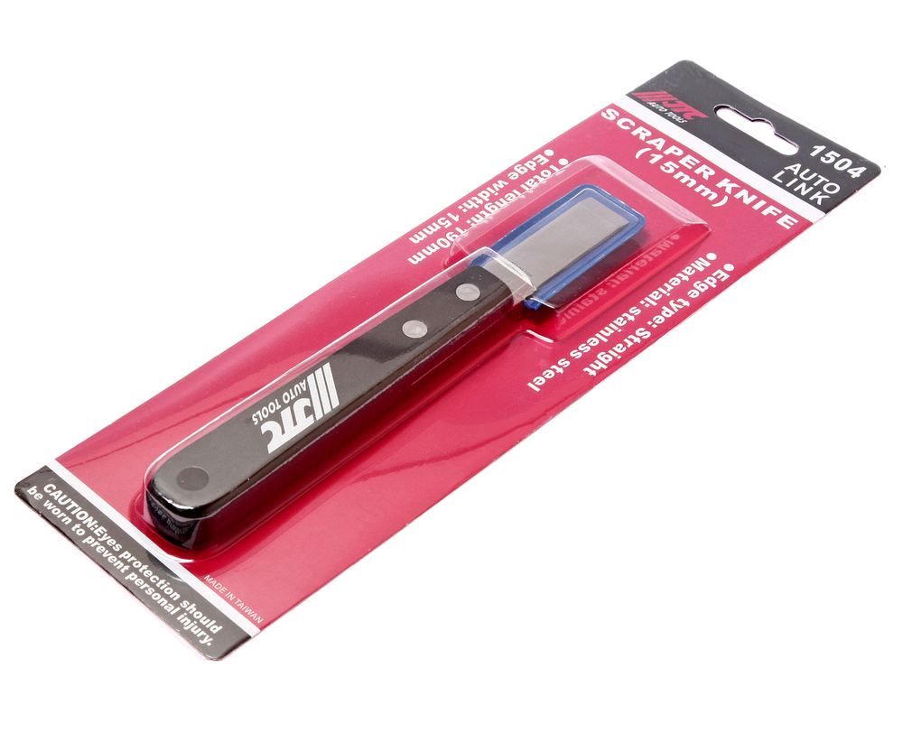 Скребок с прямой кромкой (лезвие 15мм) L=180мм JTC