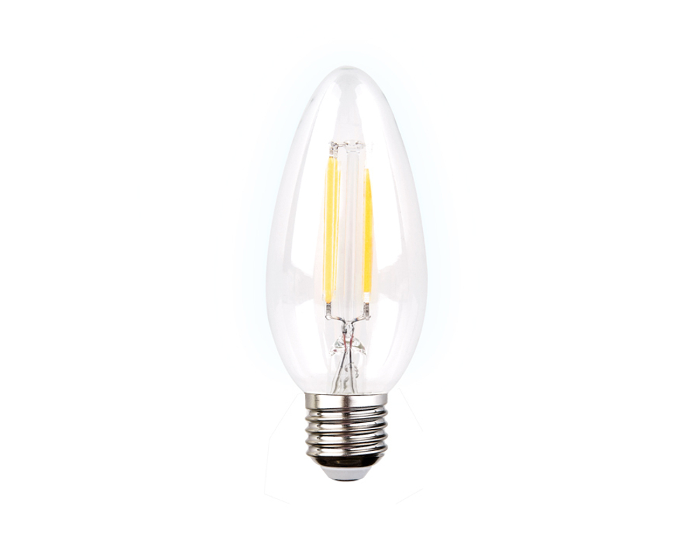 Филаментная светодиодная лампа Filament LED C37-F 6W E27 4200K (60W)