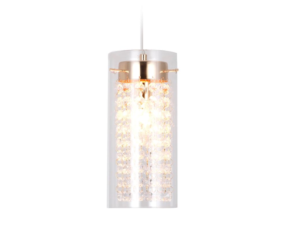 Подвесной светильник с хрусталем TR3660 GD/CL золото/прозрачный E14 max 40W D110*1000