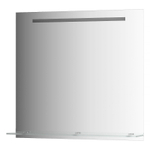 Зеркало Evoform с полочкой 80 см со встроенным LED-светильником 6 W 80x75 см