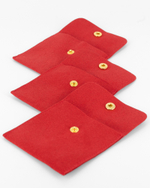 Мешочек замшевый плоский с кнопкой 80×80 мм LIKE