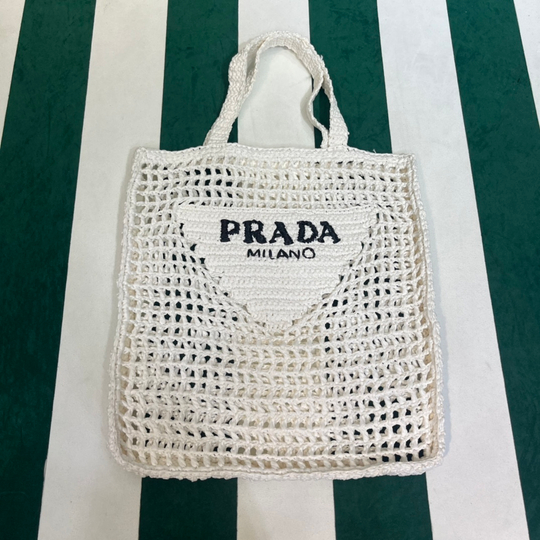 Prada Crochet Tote Bag