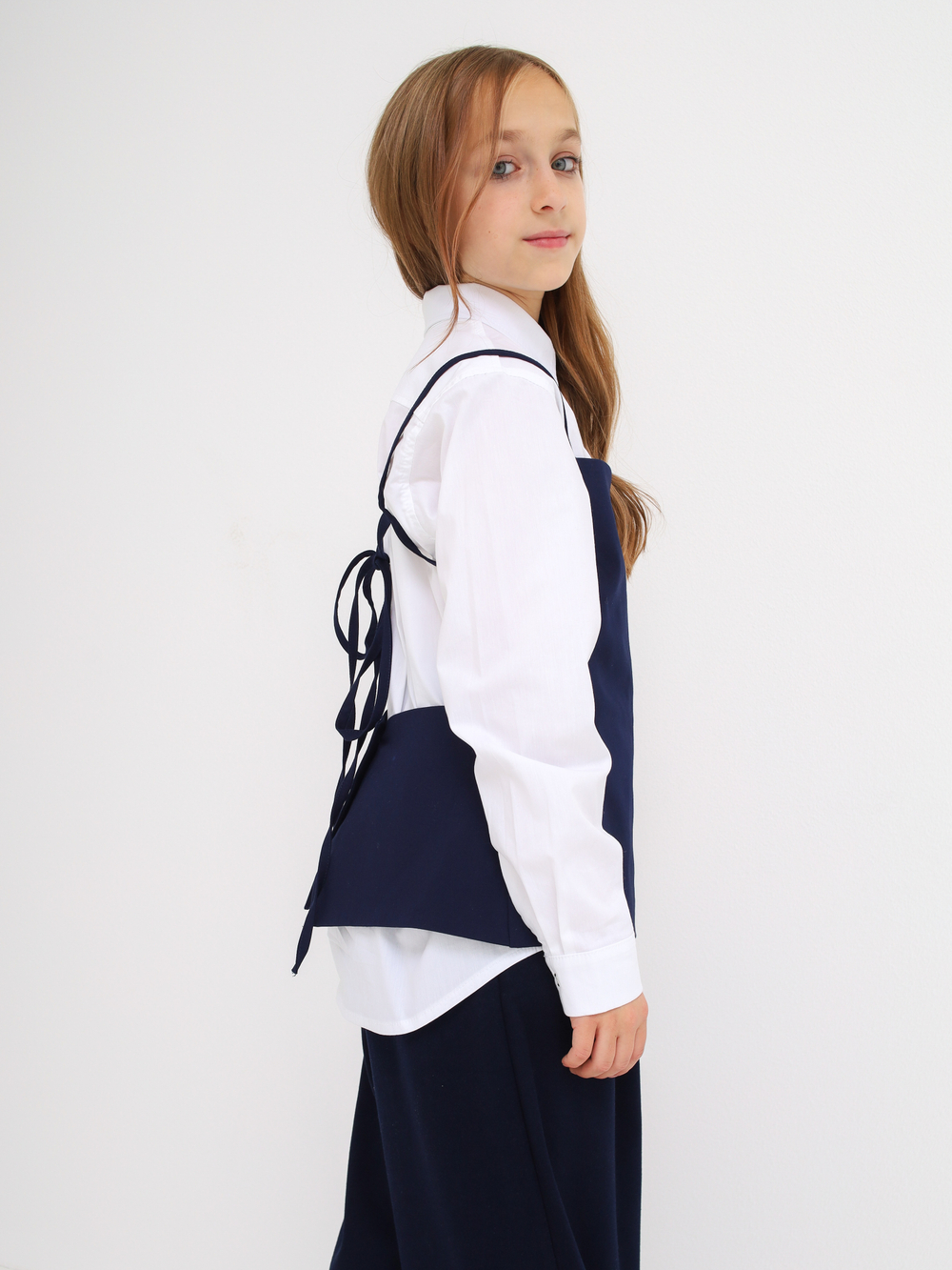 Топ школьный, синий