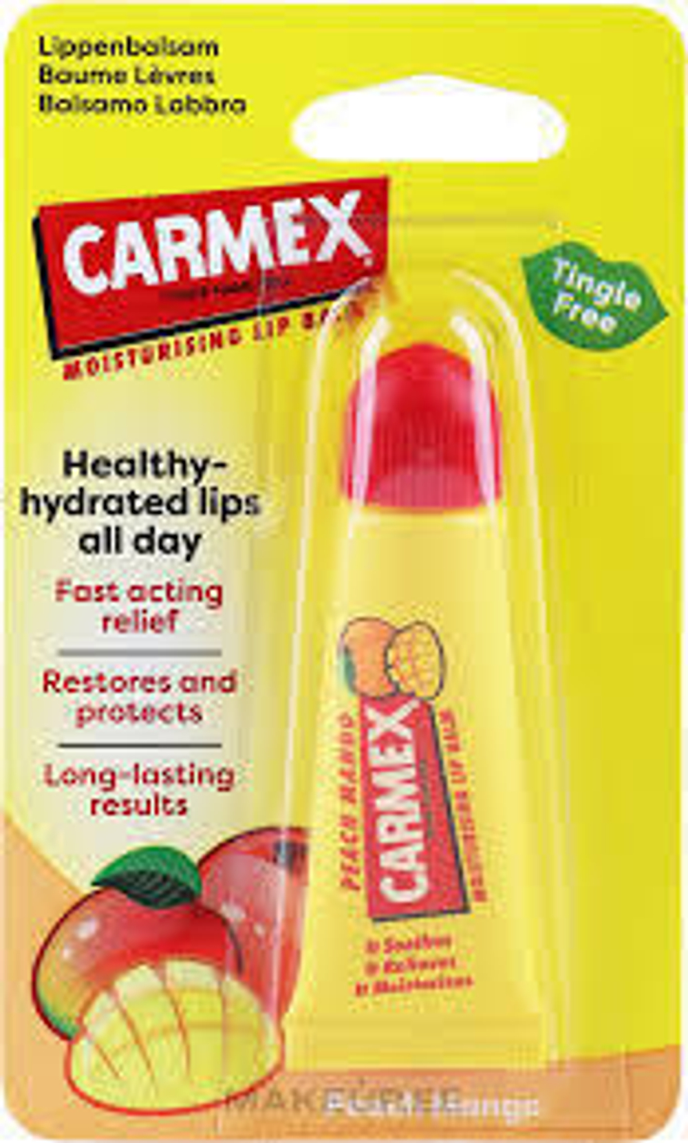 Carmex Бальзам для губ (peach mango) в тюбе