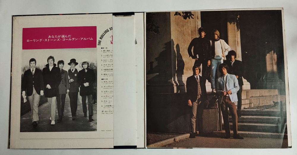 Винтажная виниловая пластинка LP The Rolling Stones Golden Album (Japan 1967) (Obi)