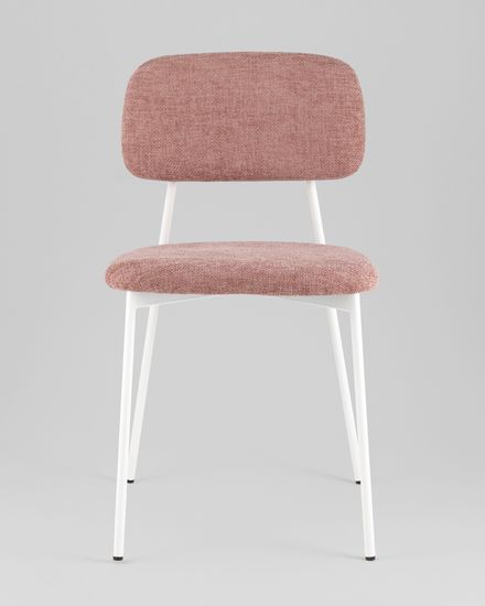 Стул Chao розовый белые ножки