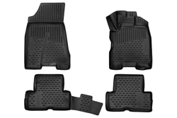 Коврики Standard, 3D в салон NISSAN X-Trail, 01/2007-12/2015, кросс., правый руль, 4шт. (полиуретан, чёрные) Element.ELEMENT3D3669210