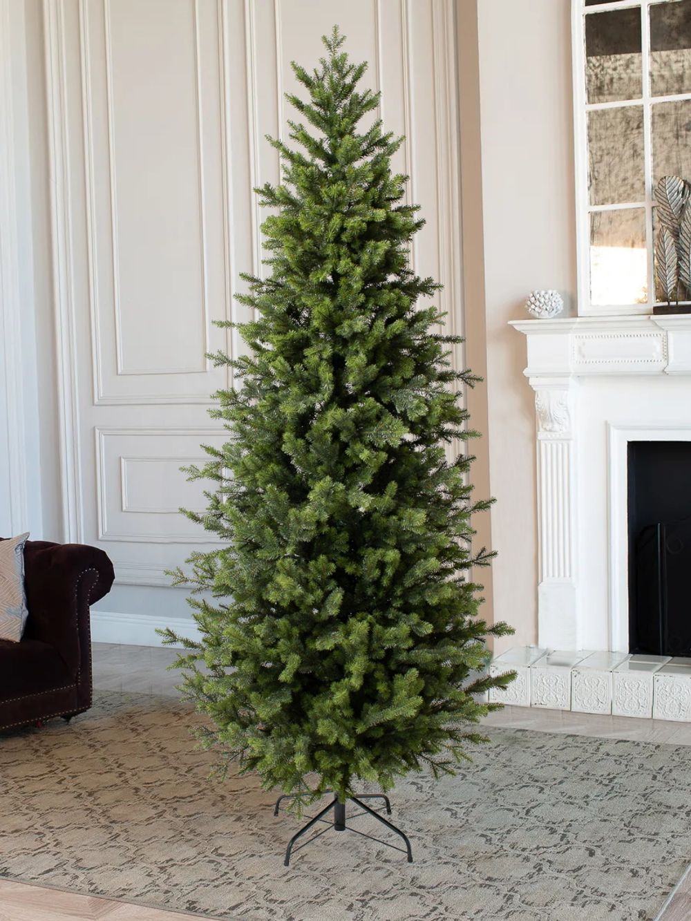 елка узка искусственная "Монте" литая хвоя