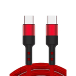 Кабель ROSCO Type-C to Type-C 1 метр оптом (арт. CABLE-2xTYPE-C-1M-RED)