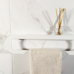 Держатель для полотенец MetaDec Oval 40см белый