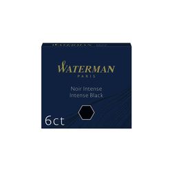 Мини картриджи Waterman черные (S0110940)