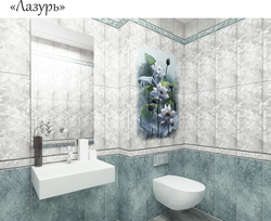 Панель ПВХ фотопечать 3D Panda Лазурь 2700х250 мм