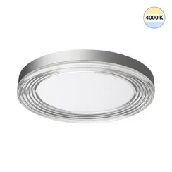 7728/112L MITRA LED SN 541 Светильник металл/акрил/серебро/прозрачный LED 112Вт 4000K D500 IP20 INFINITA