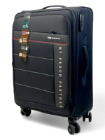 Средний чемодан Mironpan 50129, Черный, M