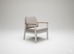 Комплект Isra Mini Seating Set. Диван + 2 Кресла + Столл. Алюминий, ироко. Поставка 45 дней.