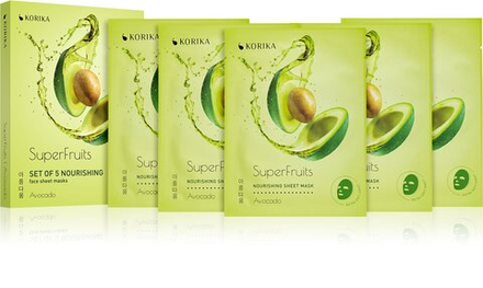 KORIKA SuperFruits - набор масок для лица Авокадо (с питательным эффектом) по сниженной цене. /   / GTIN 2800010655010