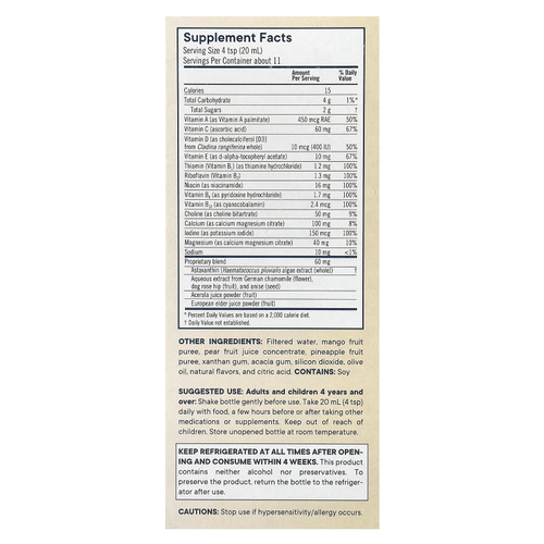 Flora, Kid's Multi Essentials+, фруктовый сок, 226 мл (7,6 жидк. унции)