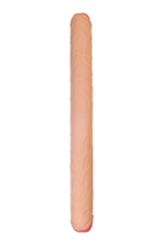 Фаллоимитатор RealStick Brutal Castor двусторонний, neoskin, телесный, 56 cм