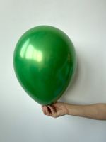 Э Шар хром 12" / 30 см зеленый сатин Emerald (БГ-17)