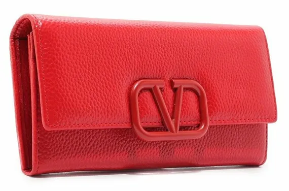Кожаный кошелёк Valentino красный