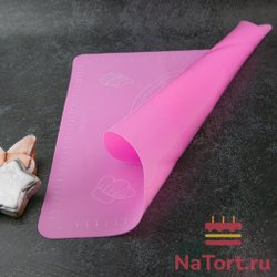 Силиконовый коврик с разметкой 40*30 см