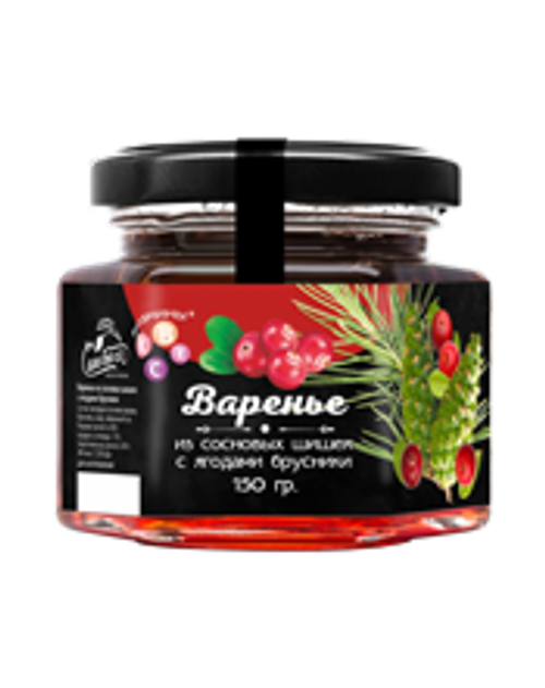 Варенье из сосновой шишки с ягодами брусники 150 г Сам бы ел