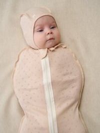 Пеленка-кокон "Нюд" из ажурного хлопка 0+