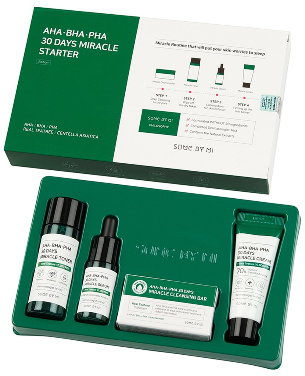Набор с кислотами для проблемной кожи Some By Mi AC SOS AHA-BHA-PHA 30 Days Miracle AC SOS Kit