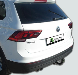 Фаркоп Лидер-Плюс для VW TIGUAN 1/2 2007 -/ JETTA (5K2) 2010 -2018 / SKODA YETI (5L7) 2009 -/KODIAQ 2016- /KAROQ с электрикой (Smart) и сертифкатом в комплекте арт.(V123-A)