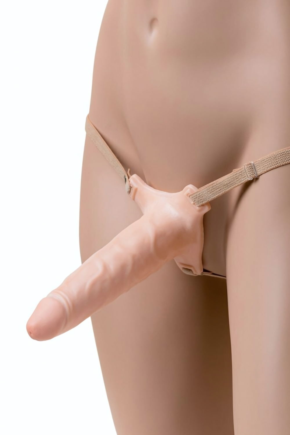 Фаллопротез А-Полимер поясной пустотелый 18,5 см