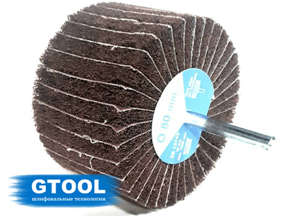 Шлифовальная головка лепестковая комбинированная GTOOL 80х50х6мм, зерно fine