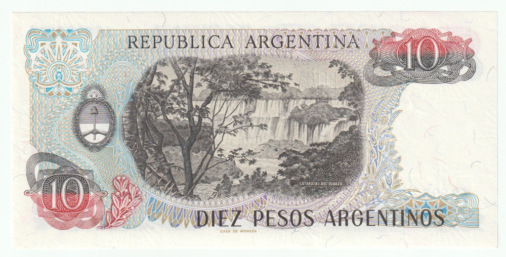 Argentina, 10 Pesos, 1983 - 1984, UNC