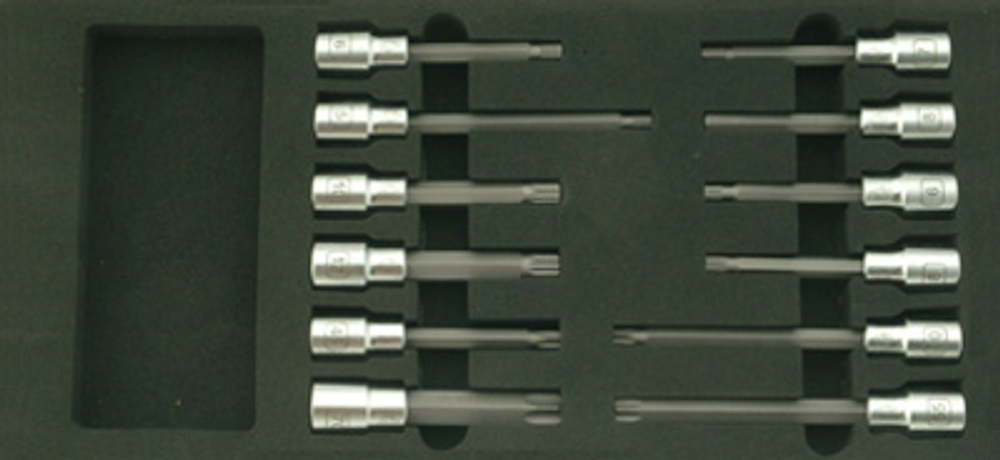 Набор торцевых головок с профилем "Torx" СТАНКОИМПОРТ в ложементе, BX015