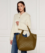 Кожаная сумка-шопер PUZZLE Pinko - зеленый(104536 A29Y)