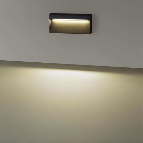 6649/5WL3 NATURE ODL25 727 черный/металл/акрил Подсветка для лестниц IP54 LED 5W 3000K 180° AC85-265V VITTY