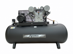 Компрессор поршневой 500.LT100 REMEZA (Белоруссия): 1400 л/мин., 10 бар, ресивер 500 л., 7,5 кВт, 380В, габариты без упак. 2000x615x1250 мм, 340 кг.