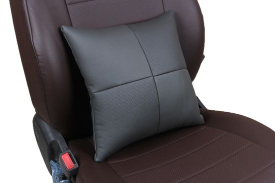 Автомобильная подушка в салон из экокожи